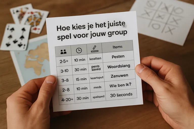 Hoe kies je het juiste spel voor jouw groep