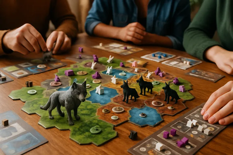 Sluw als een roedel: verover terrein in een strategisch bordspel vol wolven