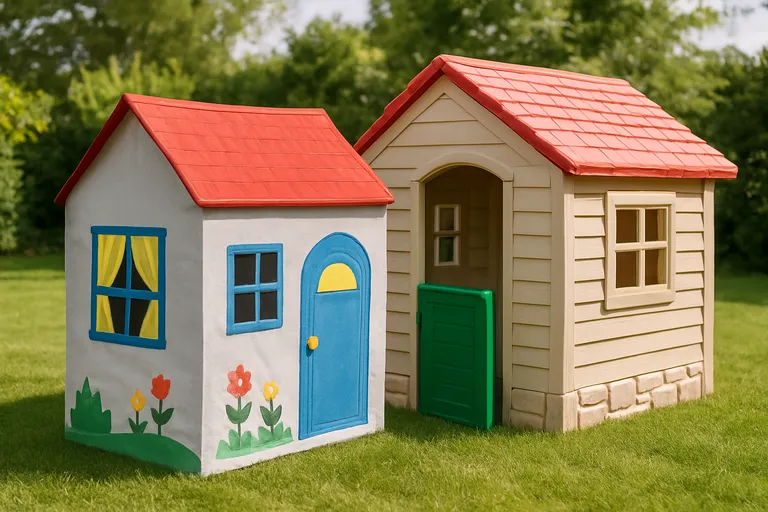 Soorten speelhuizen en materialen