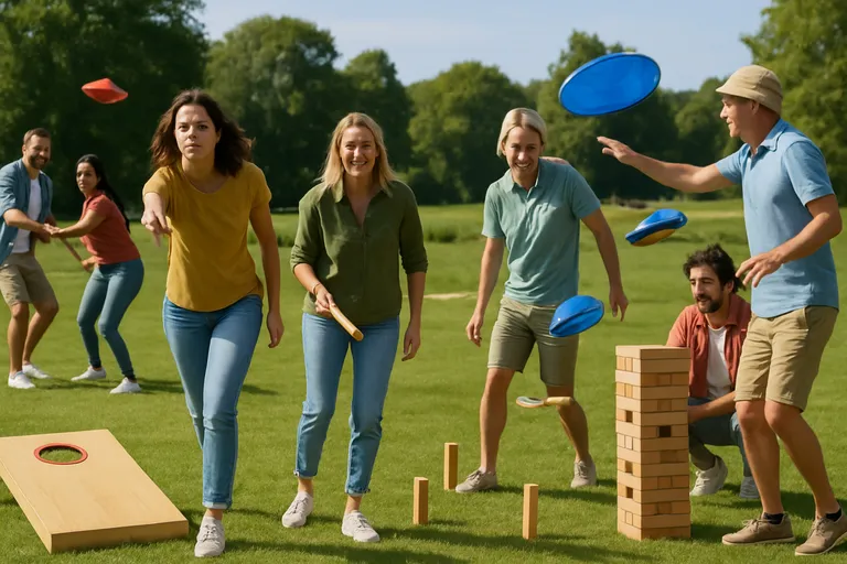 Van park tot strand: speelse buitenspellen voor volwassenen die elk buitenfeest vaart geven