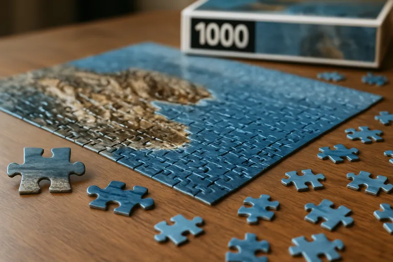 Waarom kan de grootte puzzel 1000 stukjes verschillen?