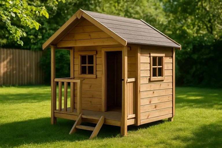 Wat is een houten kinderspeelhuisje