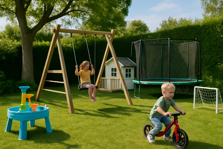 Breng buiten spelen tot leven met avontuurlijk speelgoed en duurzame speeltoestellen in je tuin